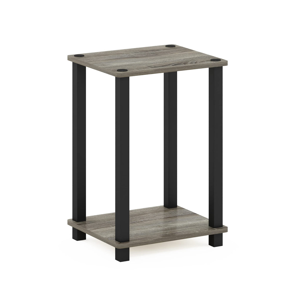 Furinno Besi Industrial Multipurpose Side Table with Metal Frame, Finn Oak