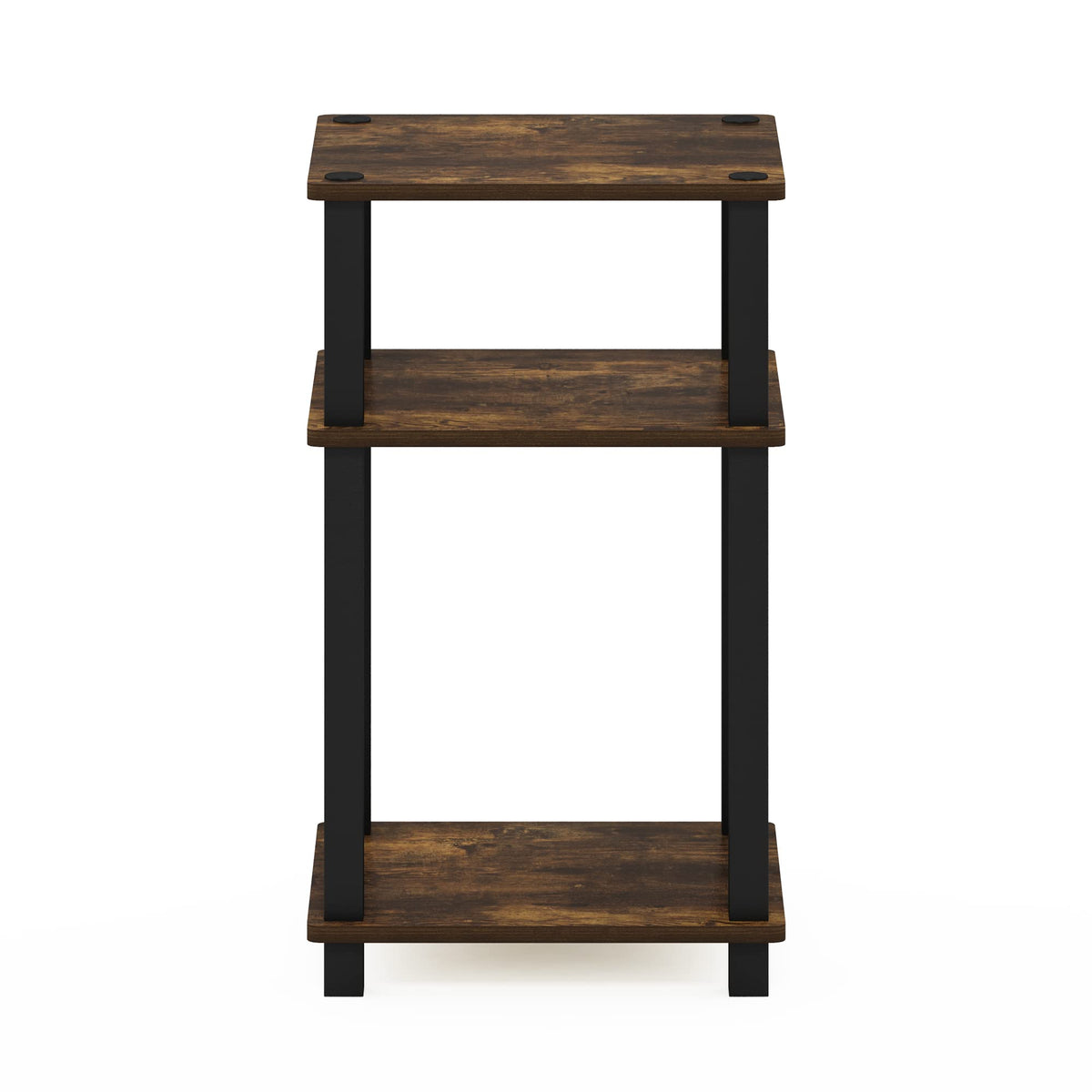 Furinno JUST 3-Tier Toolless Night Stand, Open Shelf, Amber Pine